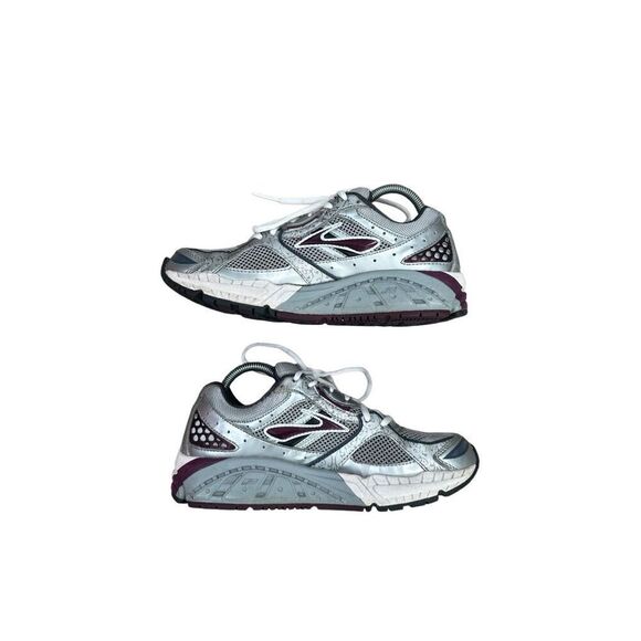 Brooks Women’s 9.5 Addiction 10th Edition Silver Gray Walking Running Shoes - Picture 2 of 9